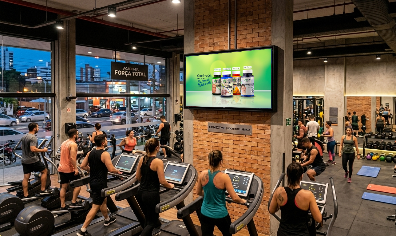 Exemplo de Mídia DOOH Indoor CONEXT